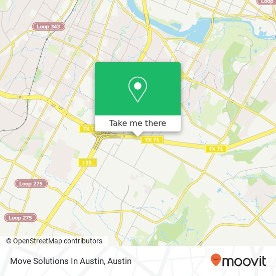 Mapa de Move Solutions In Austin