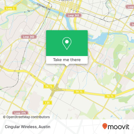 Mapa de Cingular Wireless