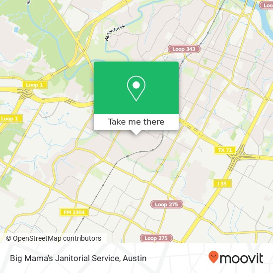 Mapa de Big Mama's Janitorial Service