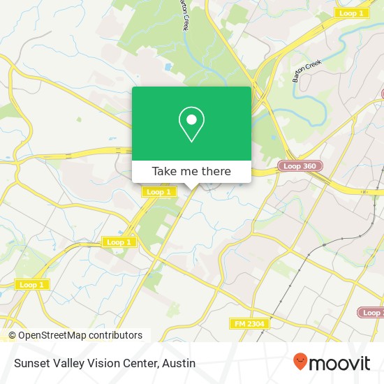 Mapa de Sunset Valley Vision Center