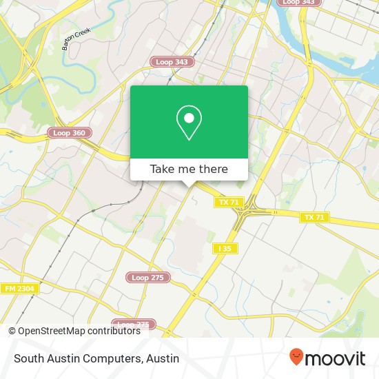 Mapa de South Austin Computers