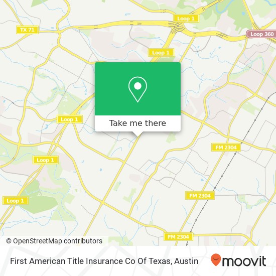 Mapa de First American Title Insurance Co Of Texas