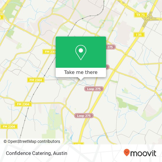 Confidence Catering map