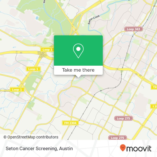 Seton Cancer Screening map