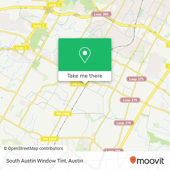 Mapa de South Austin Window Tint
