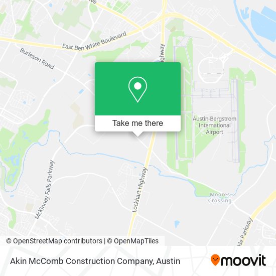 Akin McComb Construction Company map