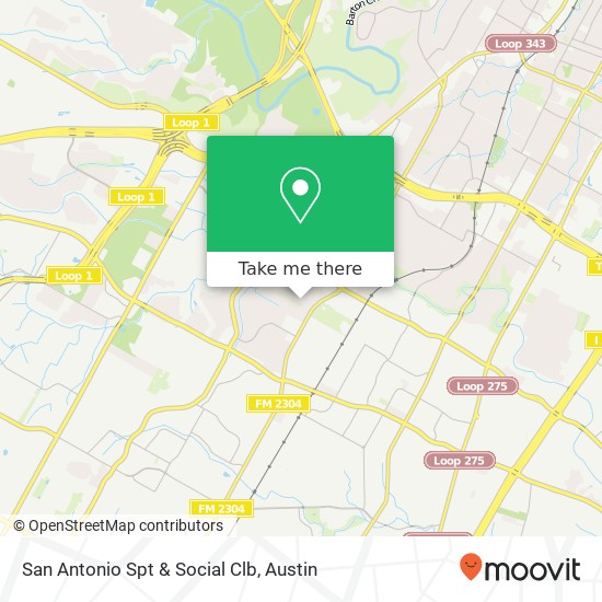 Mapa de San Antonio Spt & Social Clb