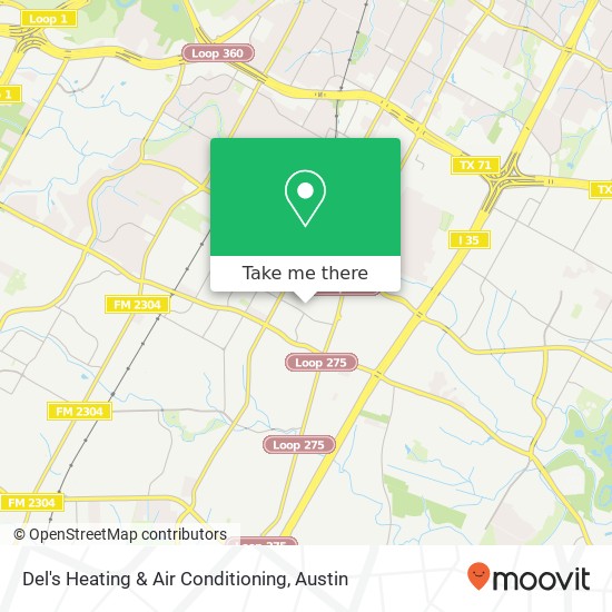 Del's Heating & Air Conditioning map