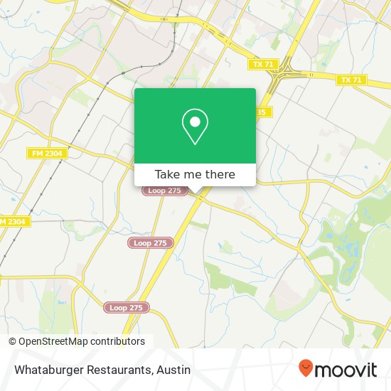 Mapa de Whataburger Restaurants