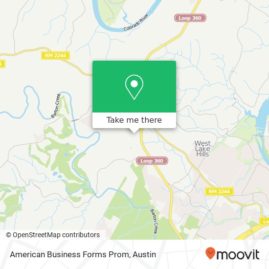 American Business Forms Prom map