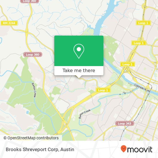 Brooks Shreveport Corp map