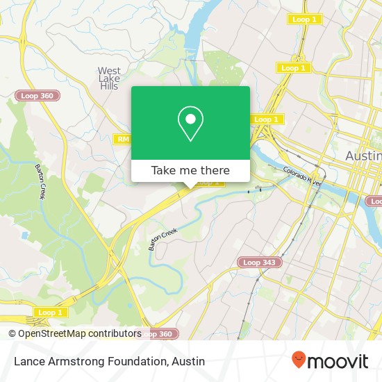 Mapa de Lance Armstrong Foundation