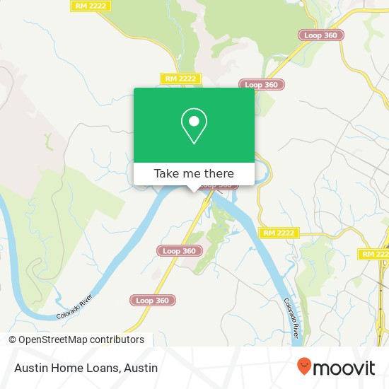 Austin Home Loans map
