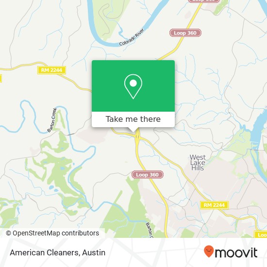 American Cleaners map