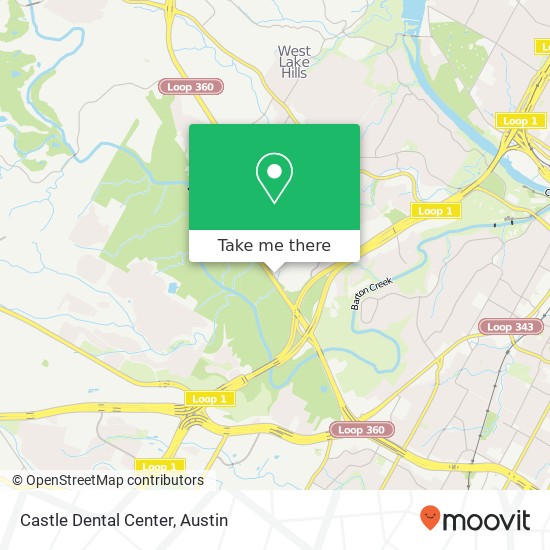 Mapa de Castle Dental Center