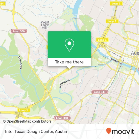 Intel Texas Design Center map