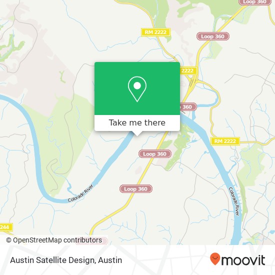 Mapa de Austin Satellite Design