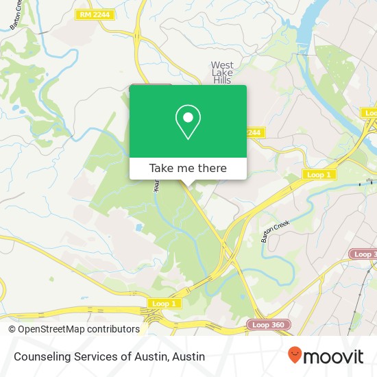 Mapa de Counseling Services of Austin