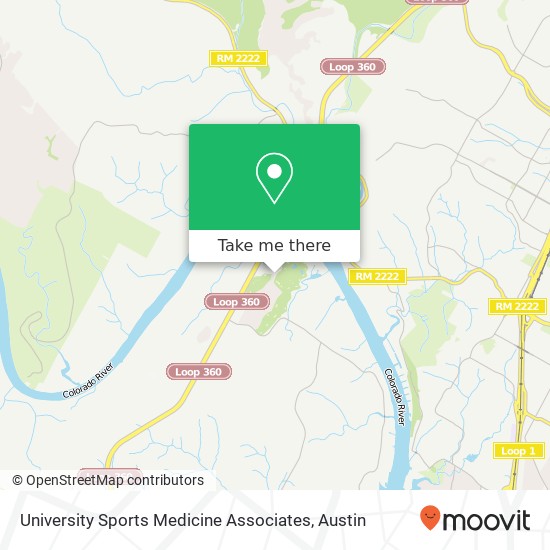Mapa de University Sports Medicine Associates