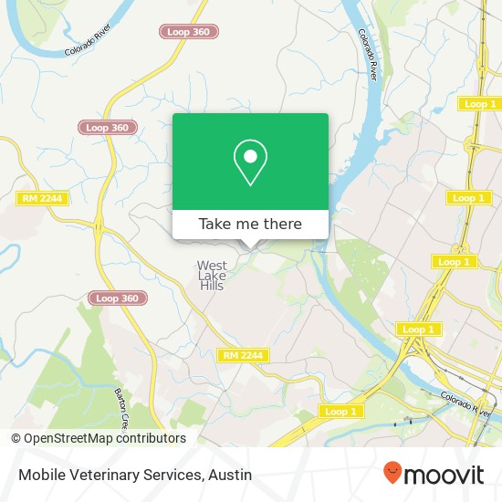 Mobile Veterinary Services map