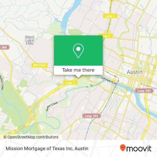 Mapa de Mission Mortgage of Texas Inc
