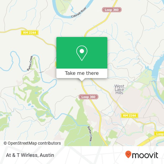 At & T Wirless map