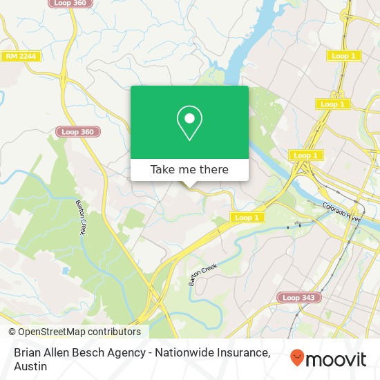 Mapa de Brian Allen Besch Agency - Nationwide Insurance