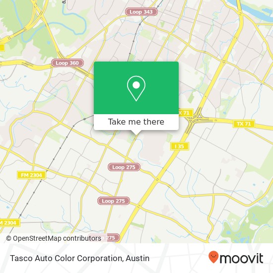 Mapa de Tasco Auto Color Corporation