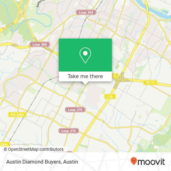 Austin Diamond Buyers map