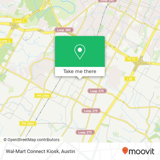 Mapa de Wal-Mart Connect Kiosk