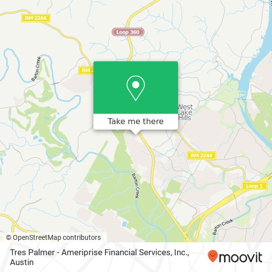 Mapa de Tres Palmer - Ameriprise Financial Services, Inc.