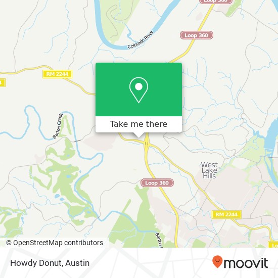 Mapa de Howdy Donut