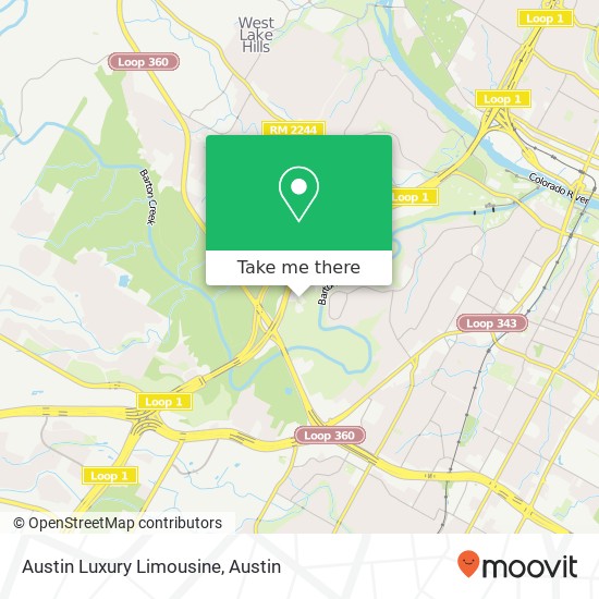 Mapa de Austin Luxury Limousine