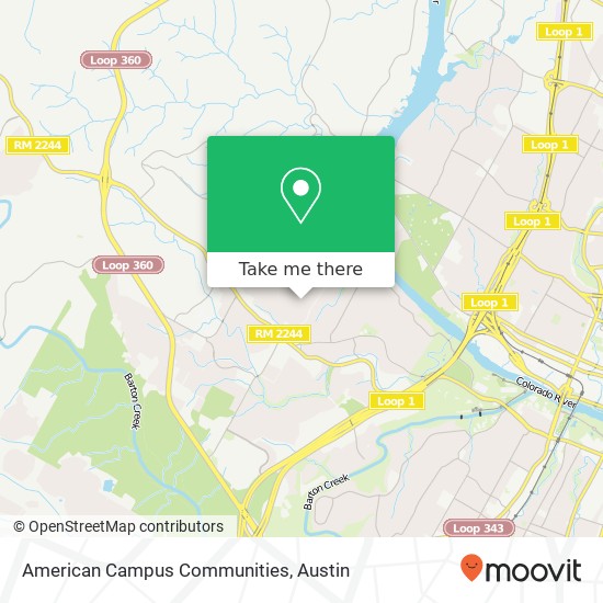 American Campus Communities map