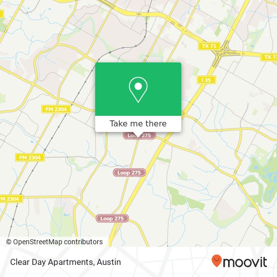 Mapa de Clear Day Apartments