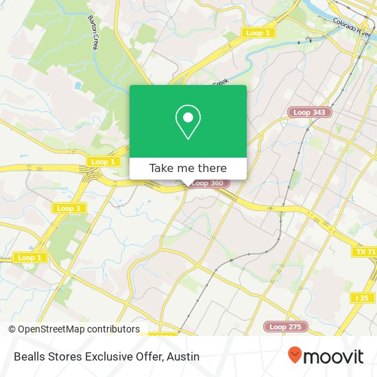 Bealls Stores Exclusive Offer map