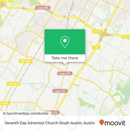 Mapa de Seventh Day Adventist Church-South Austin