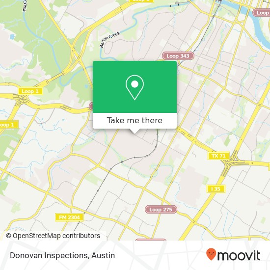 Donovan Inspections map