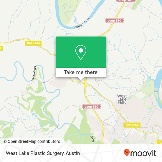 West Lake Plastic Surgery map