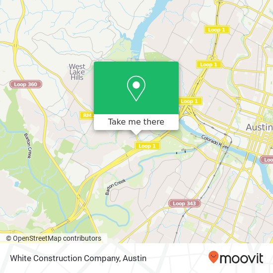 White Construction Company map