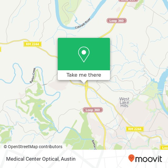Mapa de Medical Center Optical