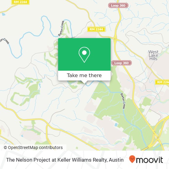 Mapa de The Nelson Project at Keller Williams Realty