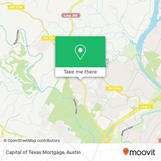 Mapa de Capital of Texas Mortgage