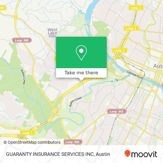 GUARANTY INSURANCE SERVICES INC map