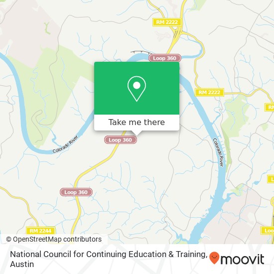 Mapa de National Council for Continuing Education & Training