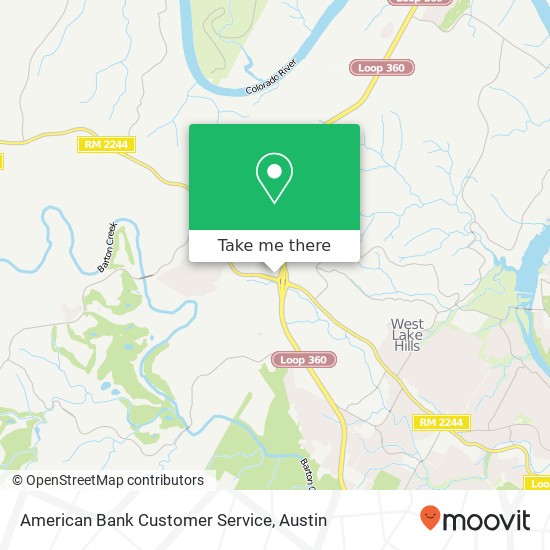 American Bank Customer Service map