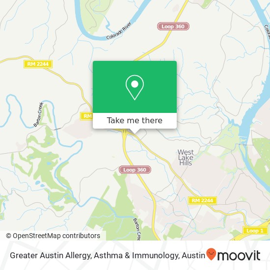Mapa de Greater Austin Allergy, Asthma & Immunology