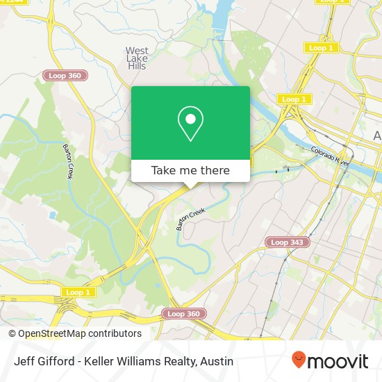 Mapa de Jeff Gifford - Keller Williams Realty