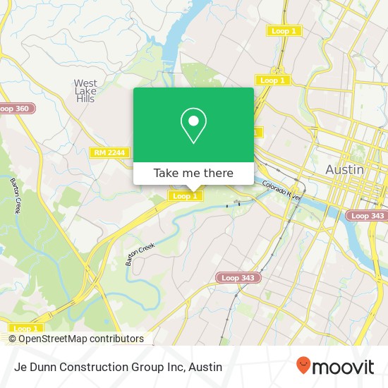 Mapa de Je Dunn Construction Group Inc