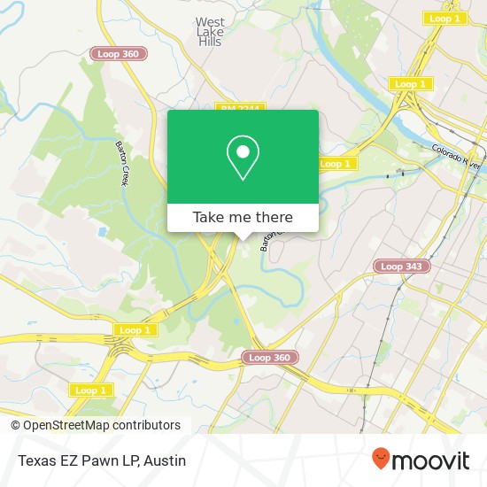 Mapa de Texas EZ Pawn LP